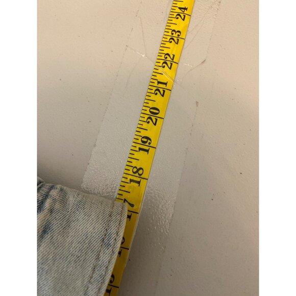 American Eagle Faux Shearling-Lined Denim Jacket With Button & Zip Closure XS - Picture 13 of 14